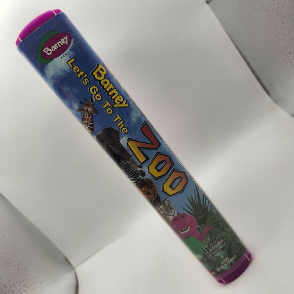Barney Lets Go To The Zoo VHS 2001 Lyons Purple Case - Picture 5 of 5